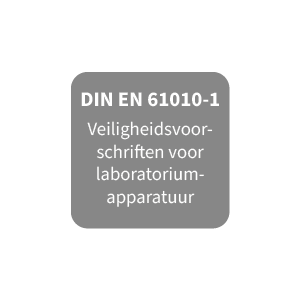 DIN EN 61010-1 Veiligheidsvoorschriften voor laboratorium- apparatuur