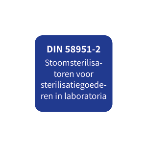 DIN 58951-2 Stoomsterilisa- toren voor sterilisatiegoede- ren in laboratoria