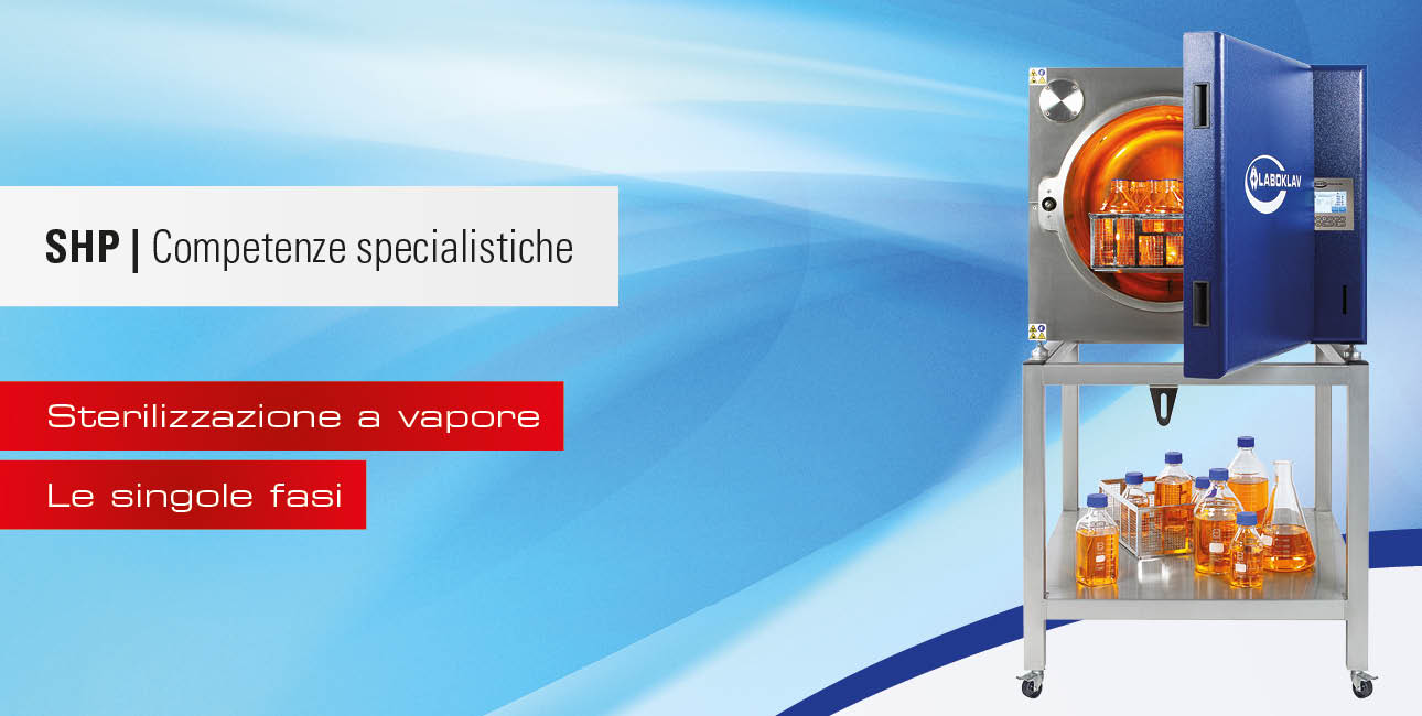 Le singole fasi della sterilizzazione a vapore