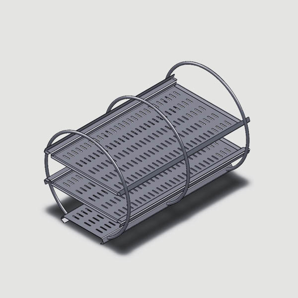 Insert rack with 3 levels