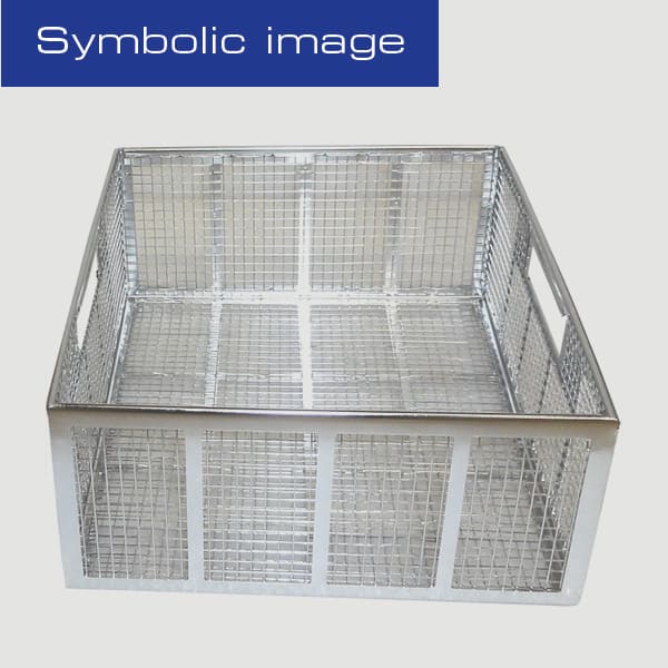 Grid baskets in various heights