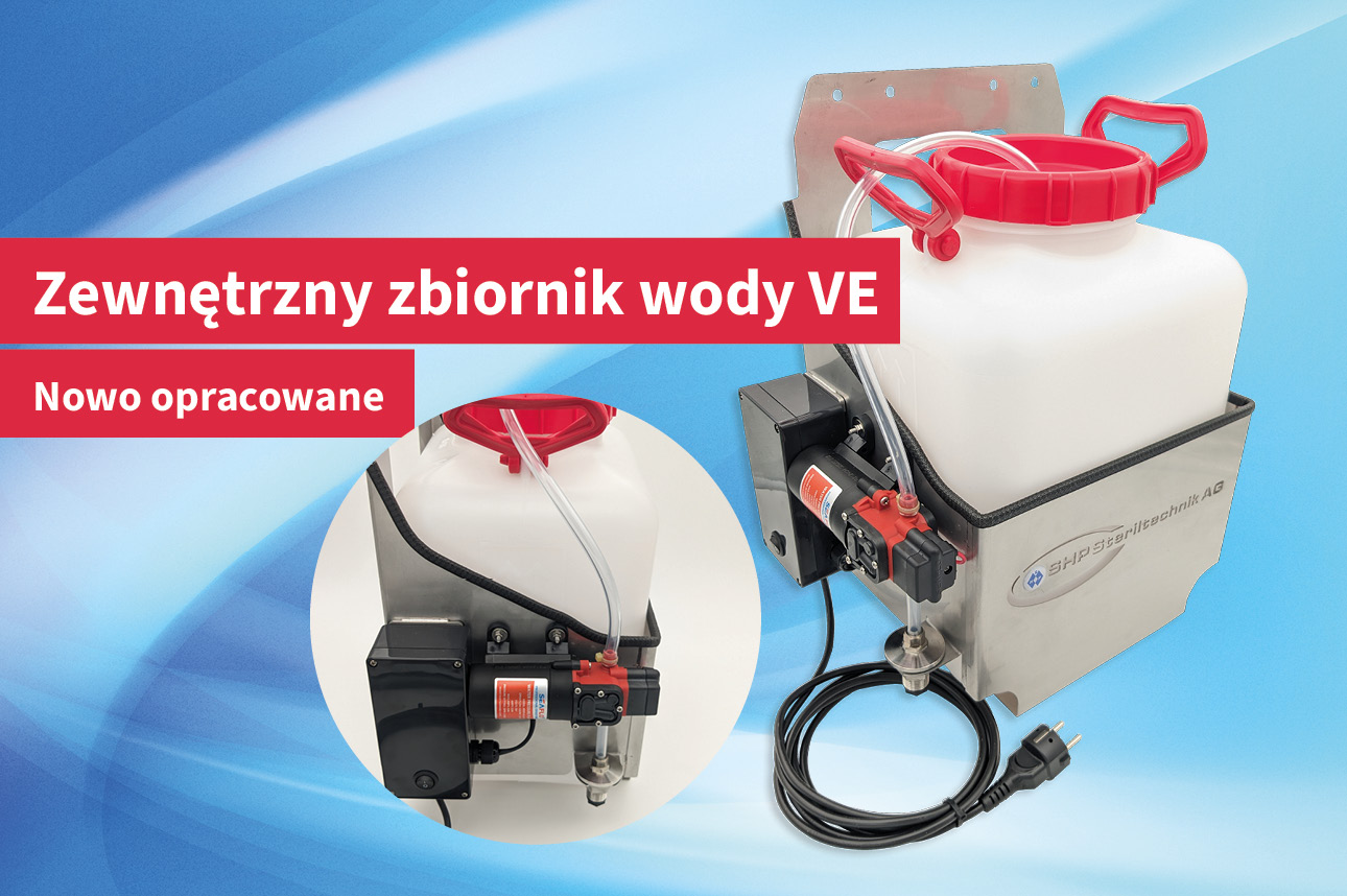 Zewnętrzny zbiornik wody VE do serii LABOKLAV 55–195