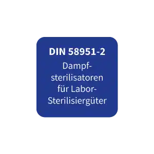 DIN 58951-2 Dampfsterilisatoren für Labor-Sterilisiergüter