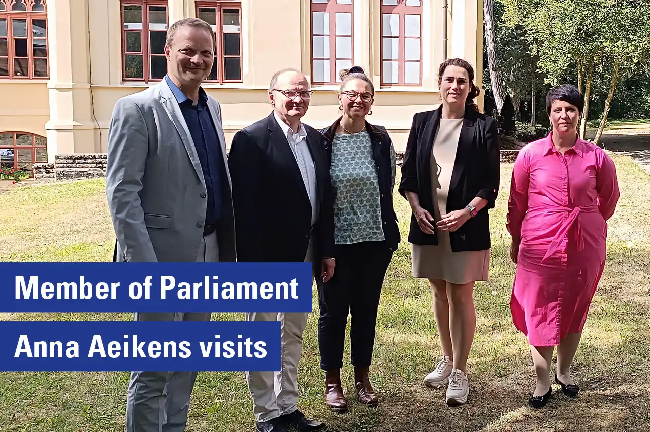 Anna Aeikens (CDU), a newly elected member of the Bundestag, visited our company on August 26.