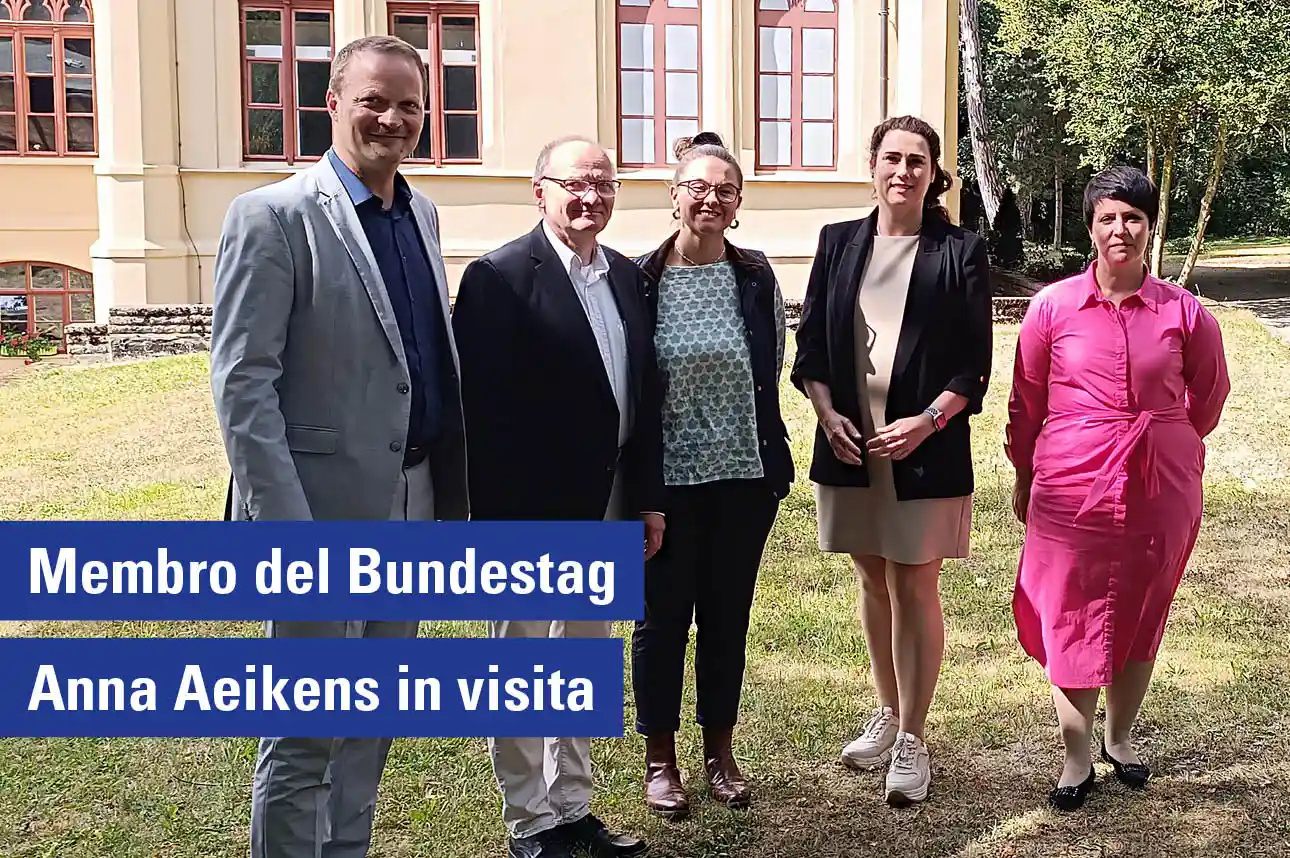 La deputata Anna Aeikens (CDU), appena eletta al Bundestag, ha visitato la nostra azienda il 26 agosto.