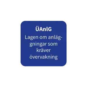 ÜAnlG  Lagen om anläggningar som  kräver  övervakning